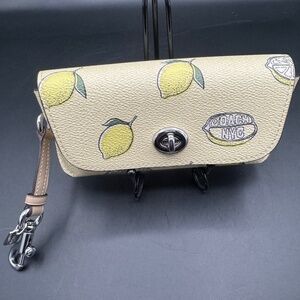 Coach Lemon Print Sunglasses Case